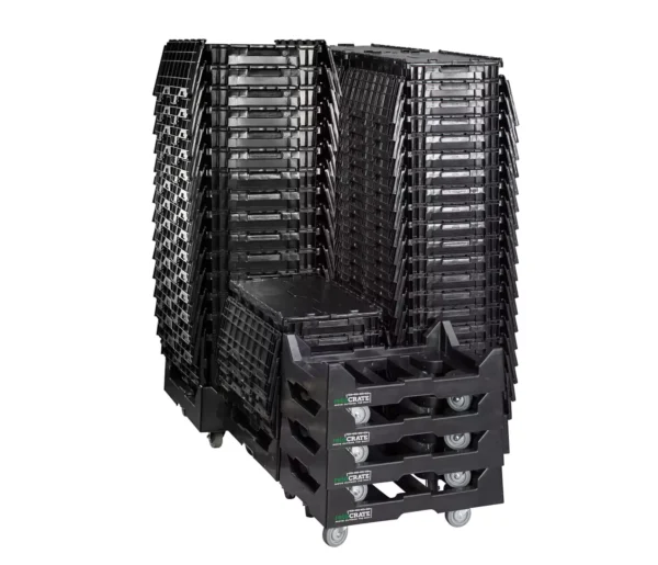 5 Bedroom Pkg - 100 Crates, 5 Dollies, 5 XL Crates