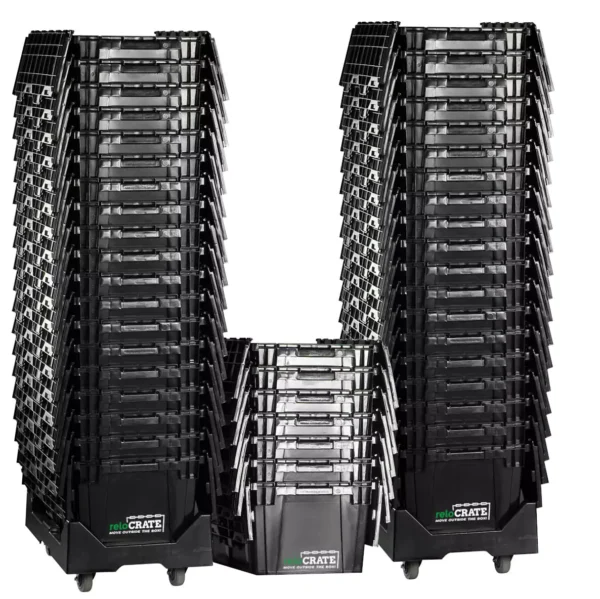 3 Bedroom Pkg - 50 Crates, 3 Dollies, 3 XL Crates