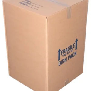 Dish Pack - 18" x 18" x 28" - Double Wall Box