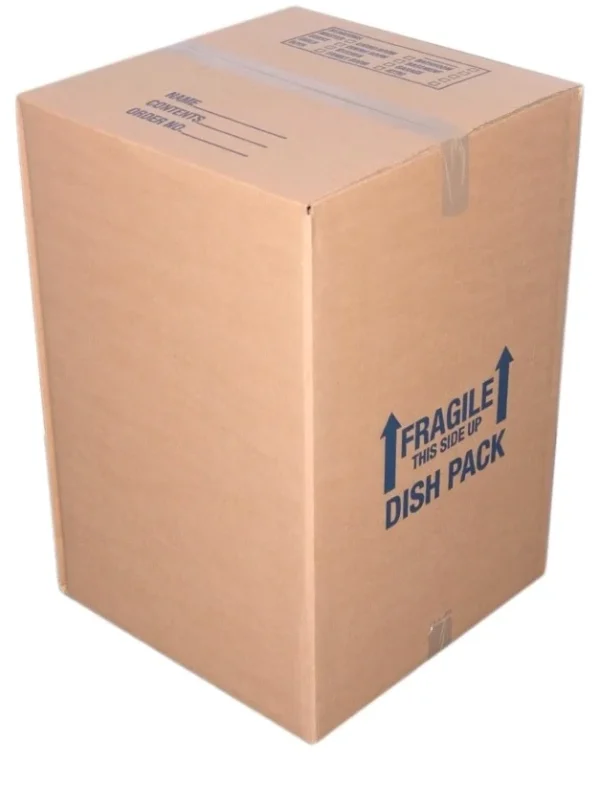 Dish Pack - 18" x 18" x 28" - Double Wall Box (Free Delivery on Orders Over $100)