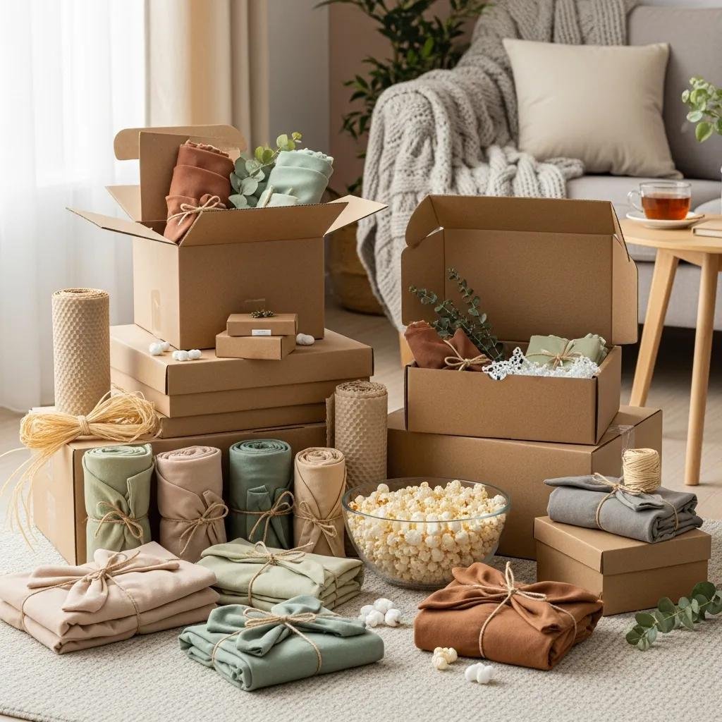 Sustainable packing materials for reducing waste during relocation
