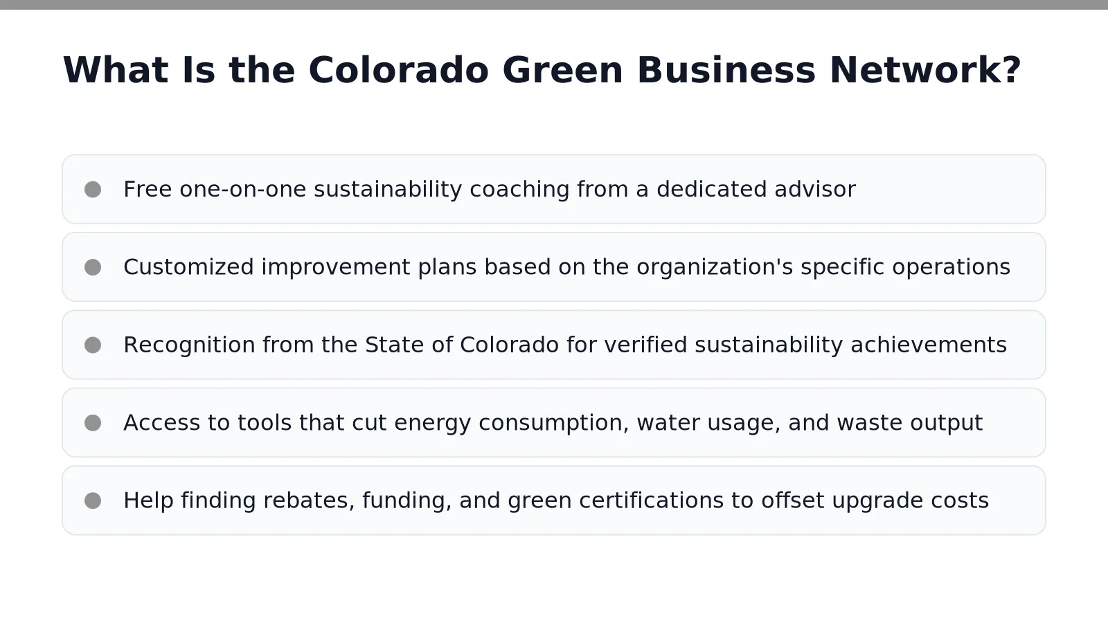 What Is the Colorado Green Business Network